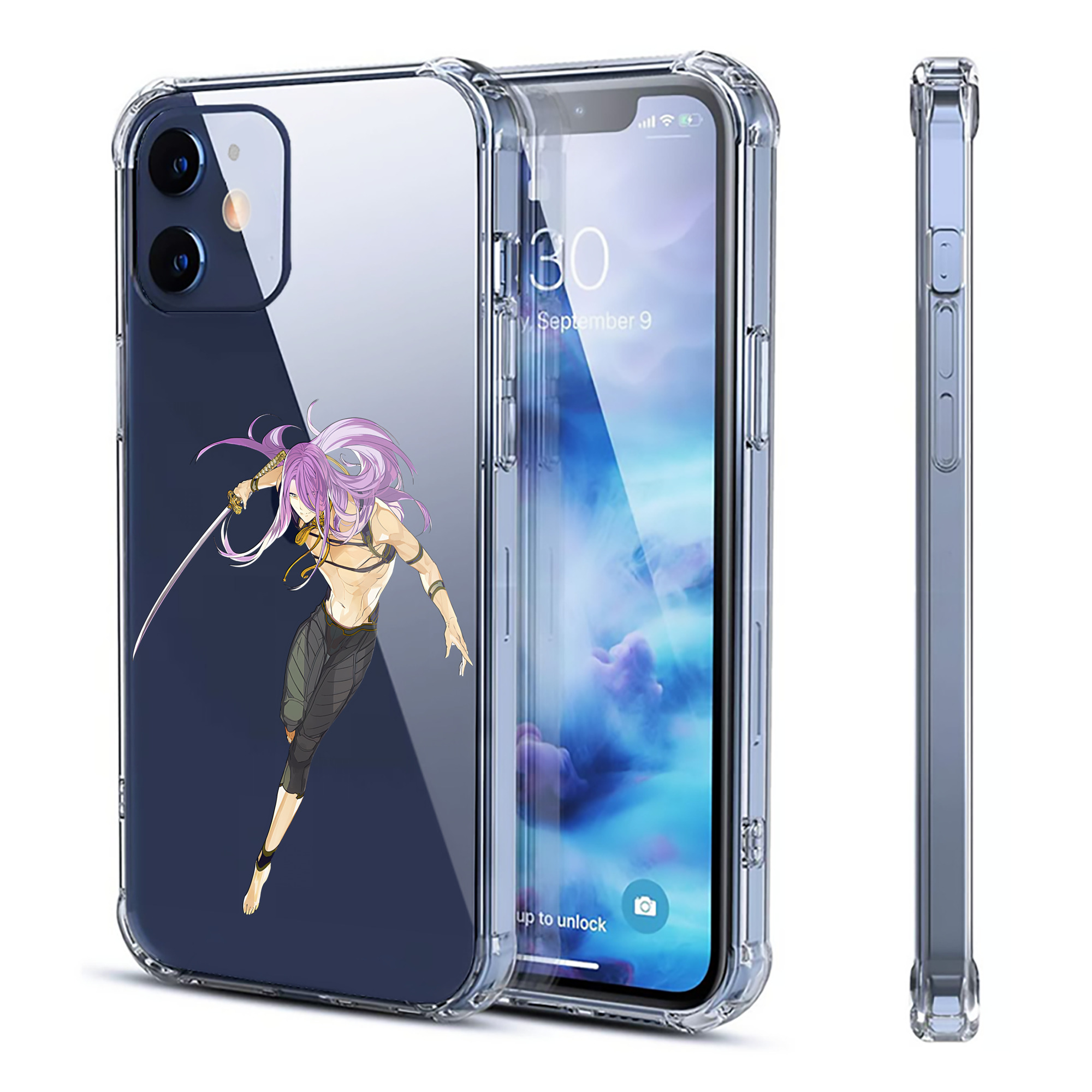 （画像用） 刀剣乱舞 Touken Ranbu 【iPhone 12シリーズ対応】透明スマホケース（クリアソフトケース）